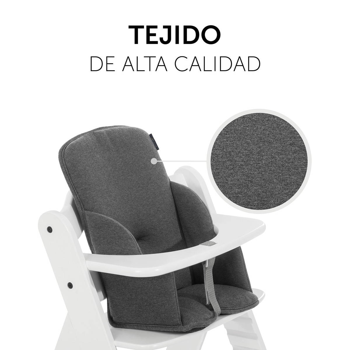 Almofada para Cadeira de Refeição Alpha Cosy Jersey Cinzento-escuro-4