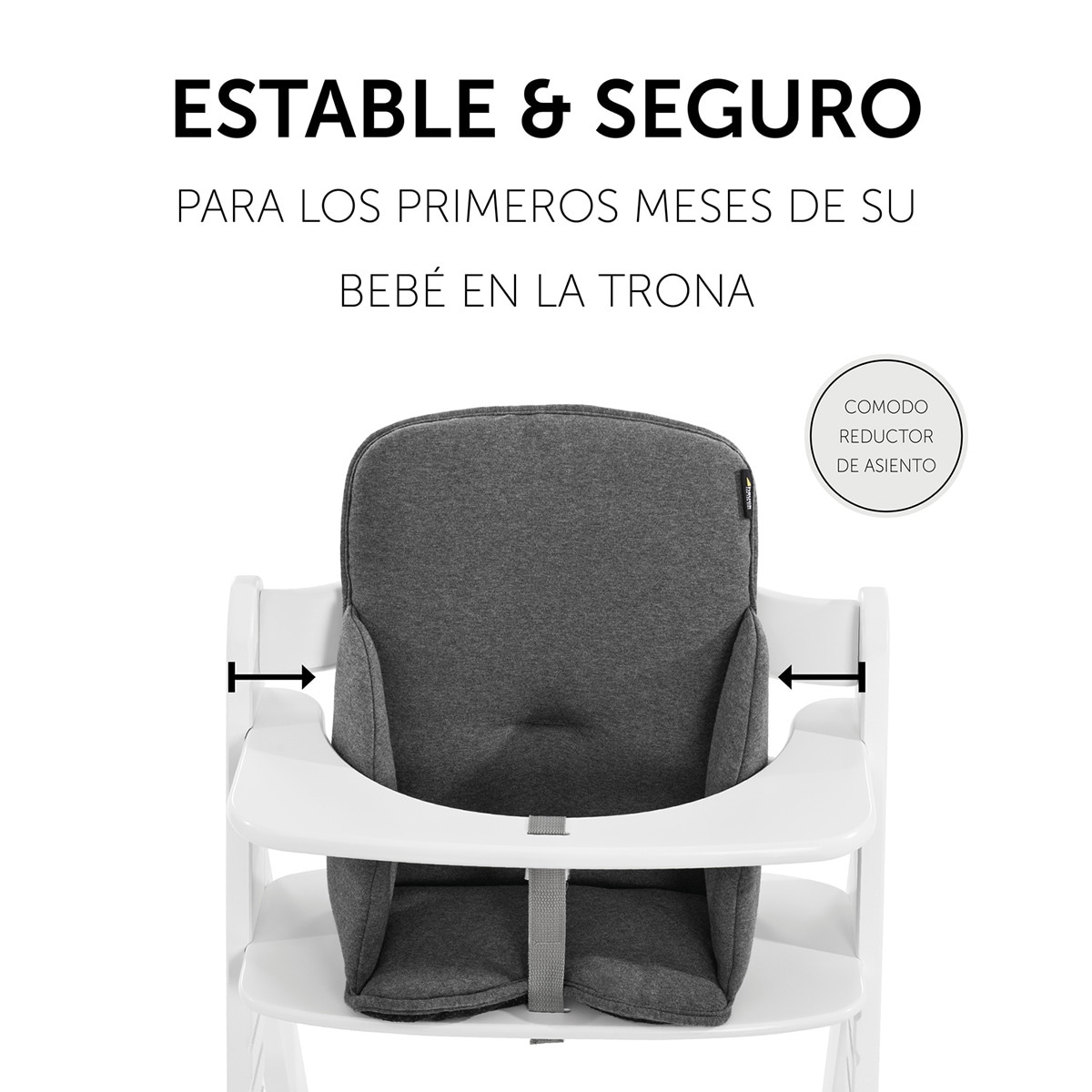 Almofada para Cadeira de Refeição Alpha Cosy Jersey Cinzento-escuro-3