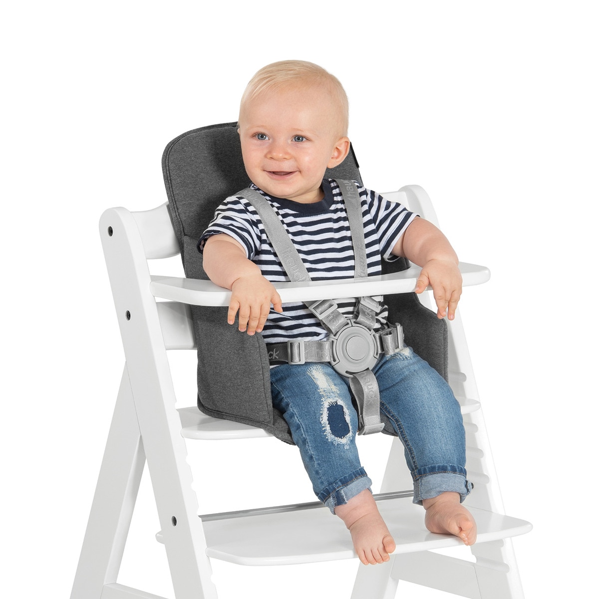 Almofada para Cadeira de Refeição Alpha Cosy Jersey Cinzento-escuro-11