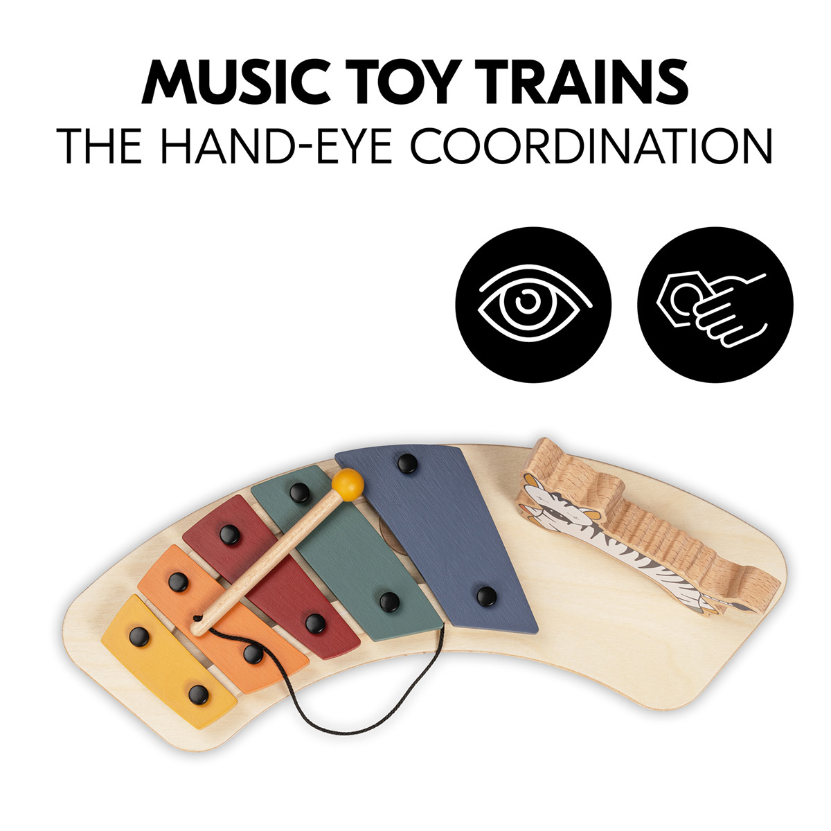 Juguete de Madera para trona evolutiva Hauck Play Music Multicolor-5