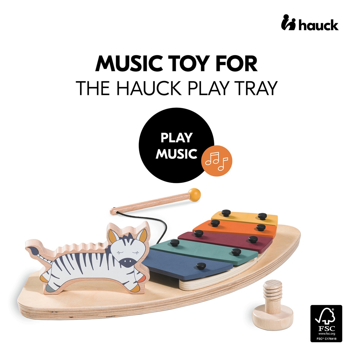 Juguete de Madera para trona evolutiva Hauck Play Music Multicolor-2