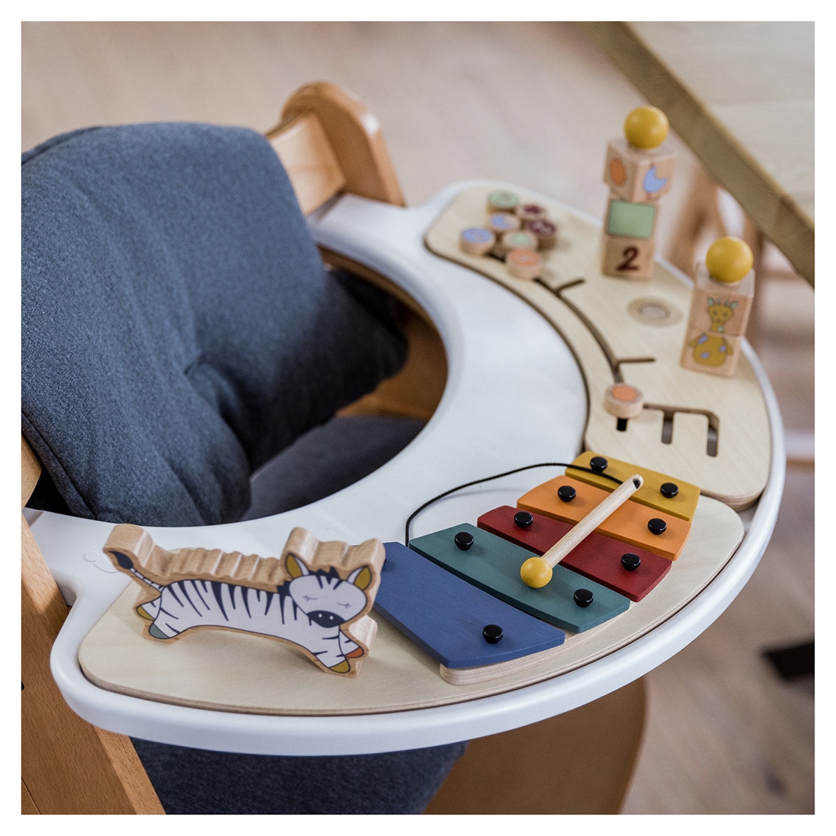 Juguete de Madera para trona evolutiva Hauck Play Music Multicolor-12