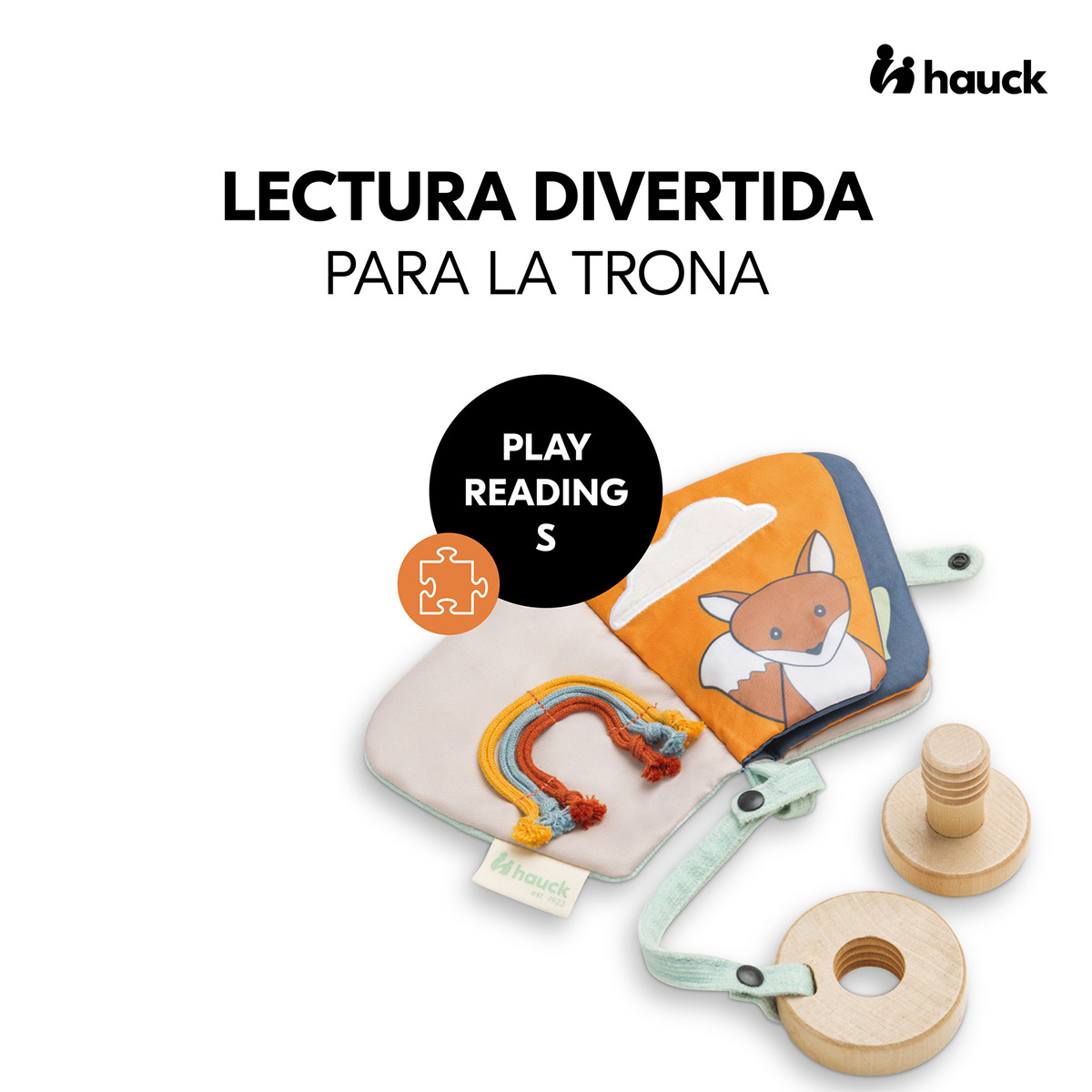Brinquedo de Madeira para Cadeira de Refeição Evolutiva Play Reading Multicolor-2