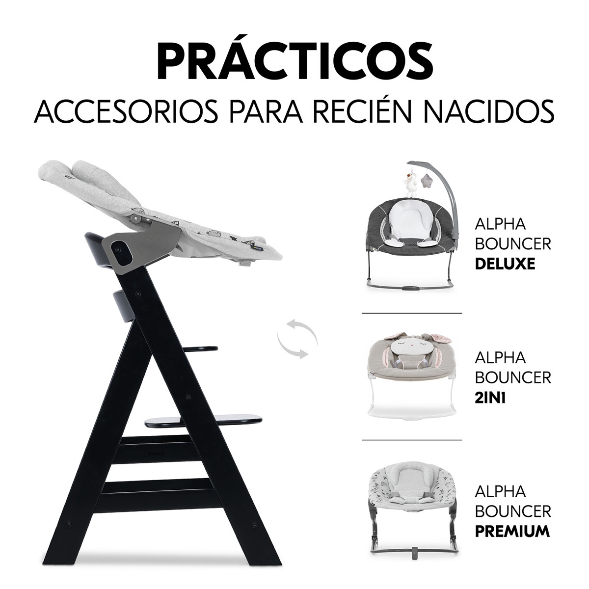 Cadeira de Refeição Evolutiva Alpha+ Preto-9