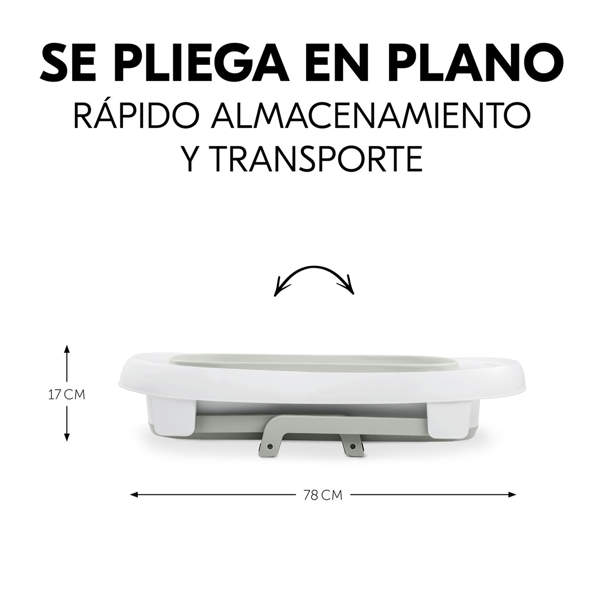 Bañera plegable XLHauckWash N Fold L Blanco-10