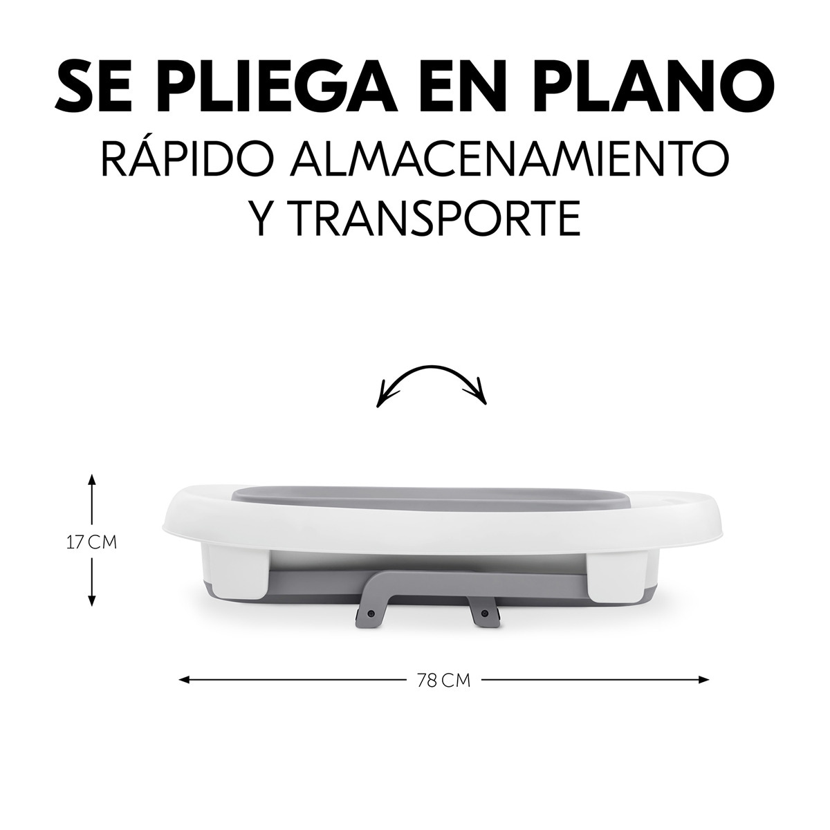 Banheira Dobrável XL Wash N Fold L Cinzento-claro-10