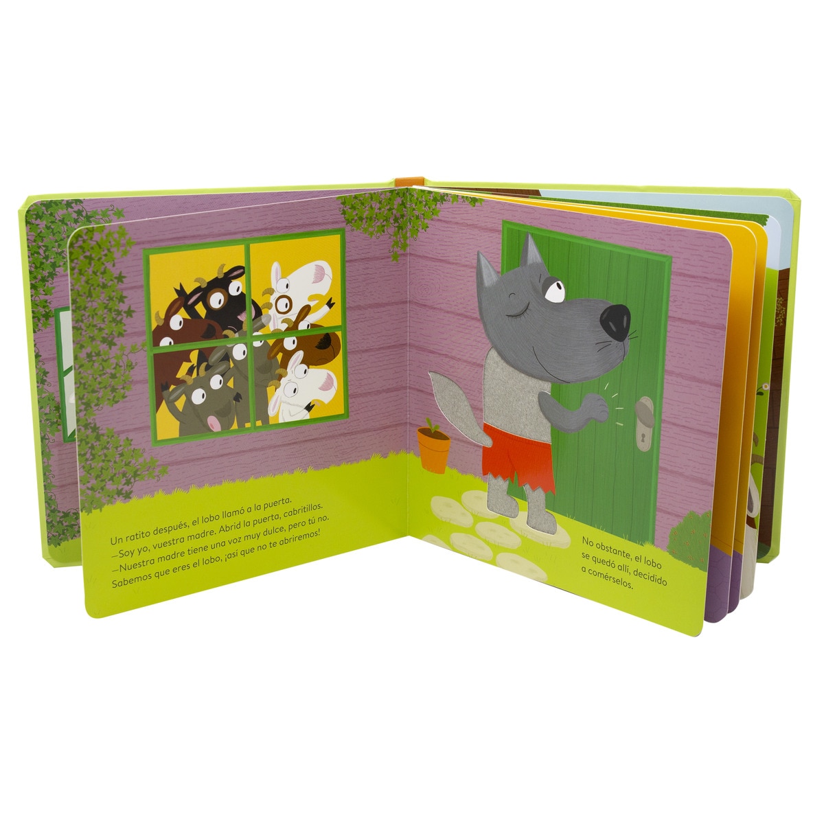 El lobo y los siete cabritillos. Cuento con texturas 3