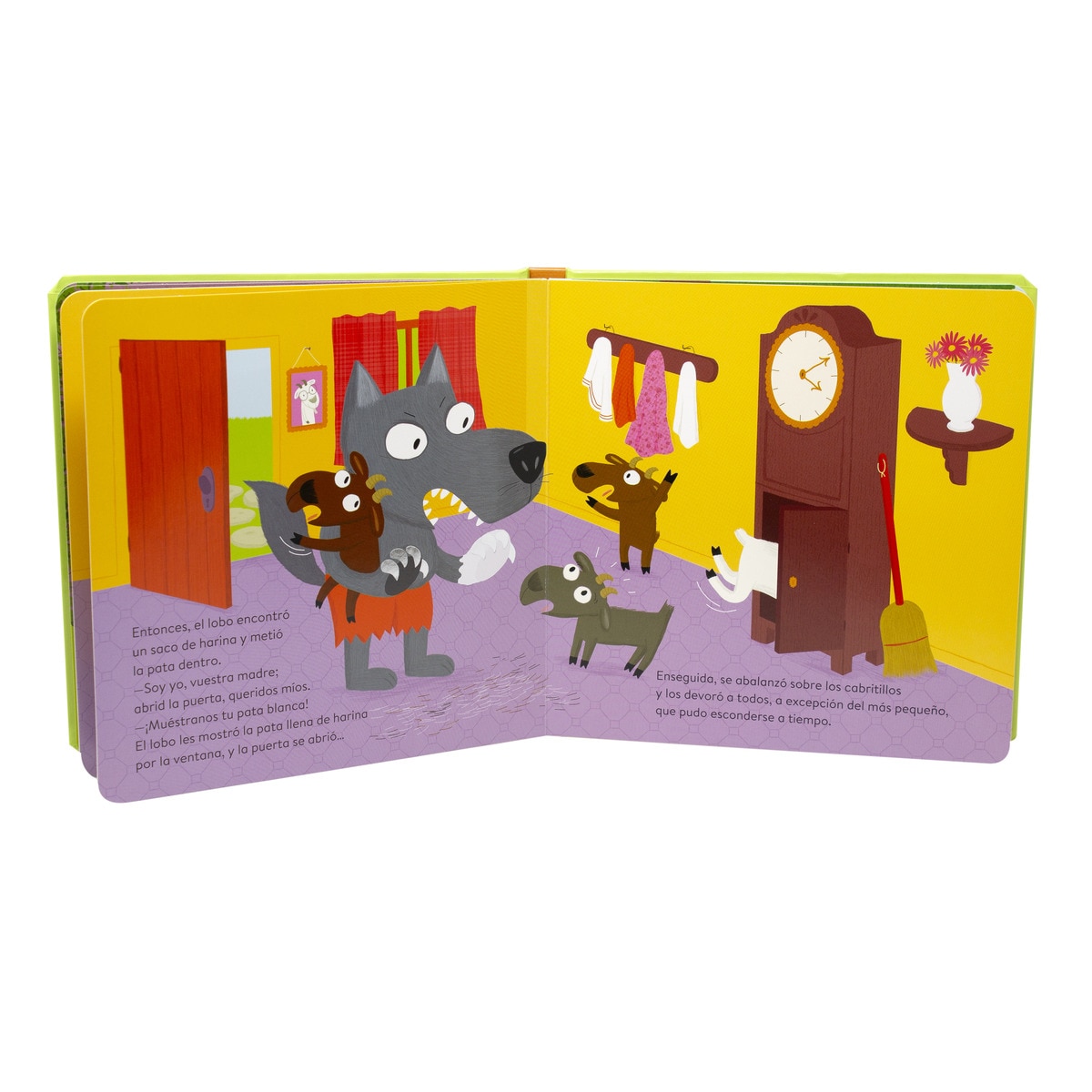 El lobo y los siete cabritillos. Cuento con texturas 4