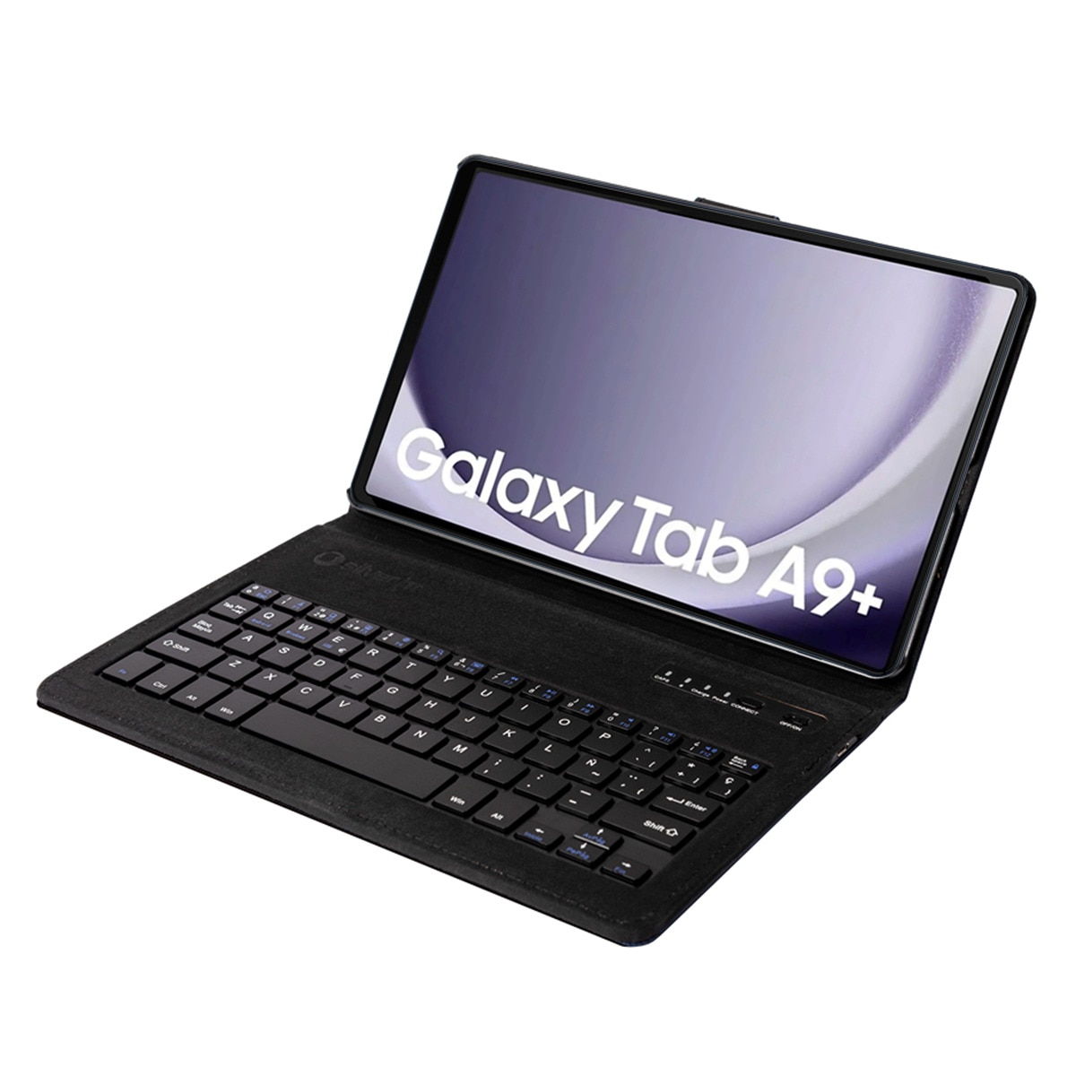Funda SilverHT Wave Blue con teclado Bluetooth para tablet Samsung Galaxy TAB A9+ 11" (2023) Azul-3