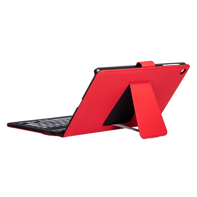 Imagen 0 de Funda SilverHT Wave Red con teclado Bluetooth para tablet Samsung Galaxy TAB A11+ / A9+ 11" (2023)