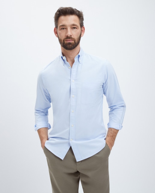 Imagem 0 de Camisa Casual Lisa Oxford Classic Fit