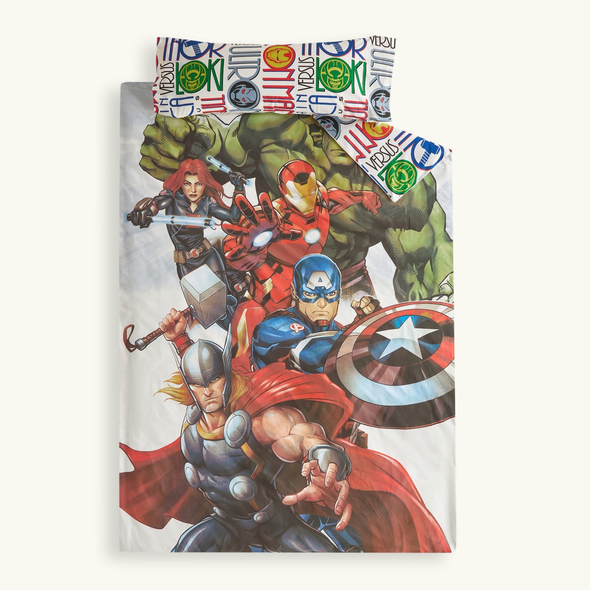 Juego de funda nórdica algodón Avengers 24 Marvel Multicolor-4