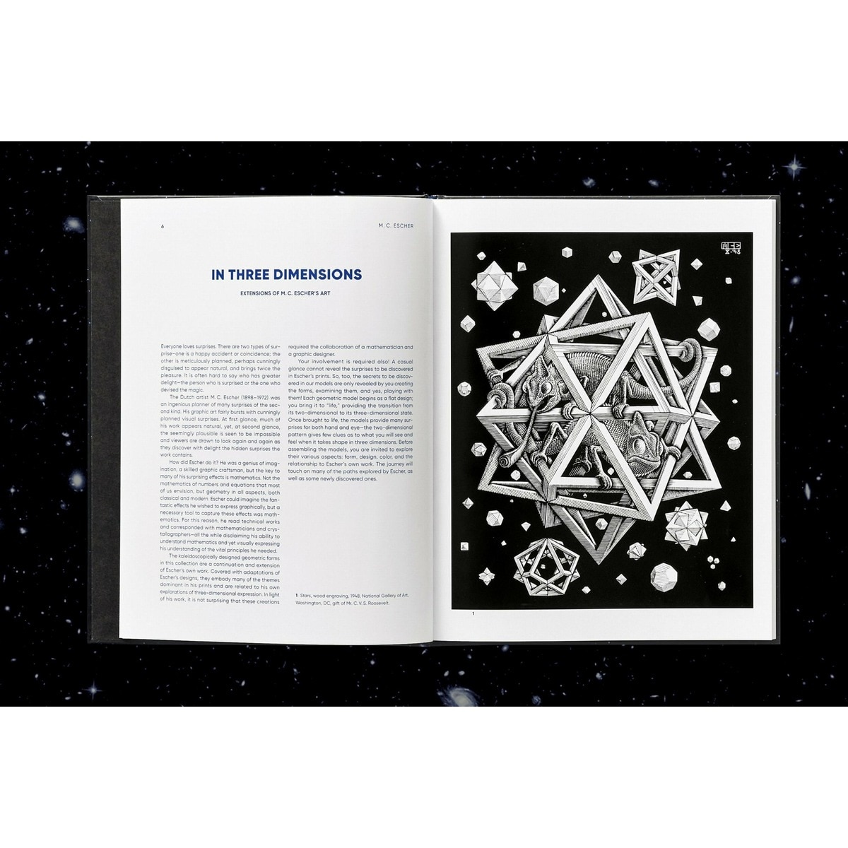 M.C. Escher. Kaleidocycles 14