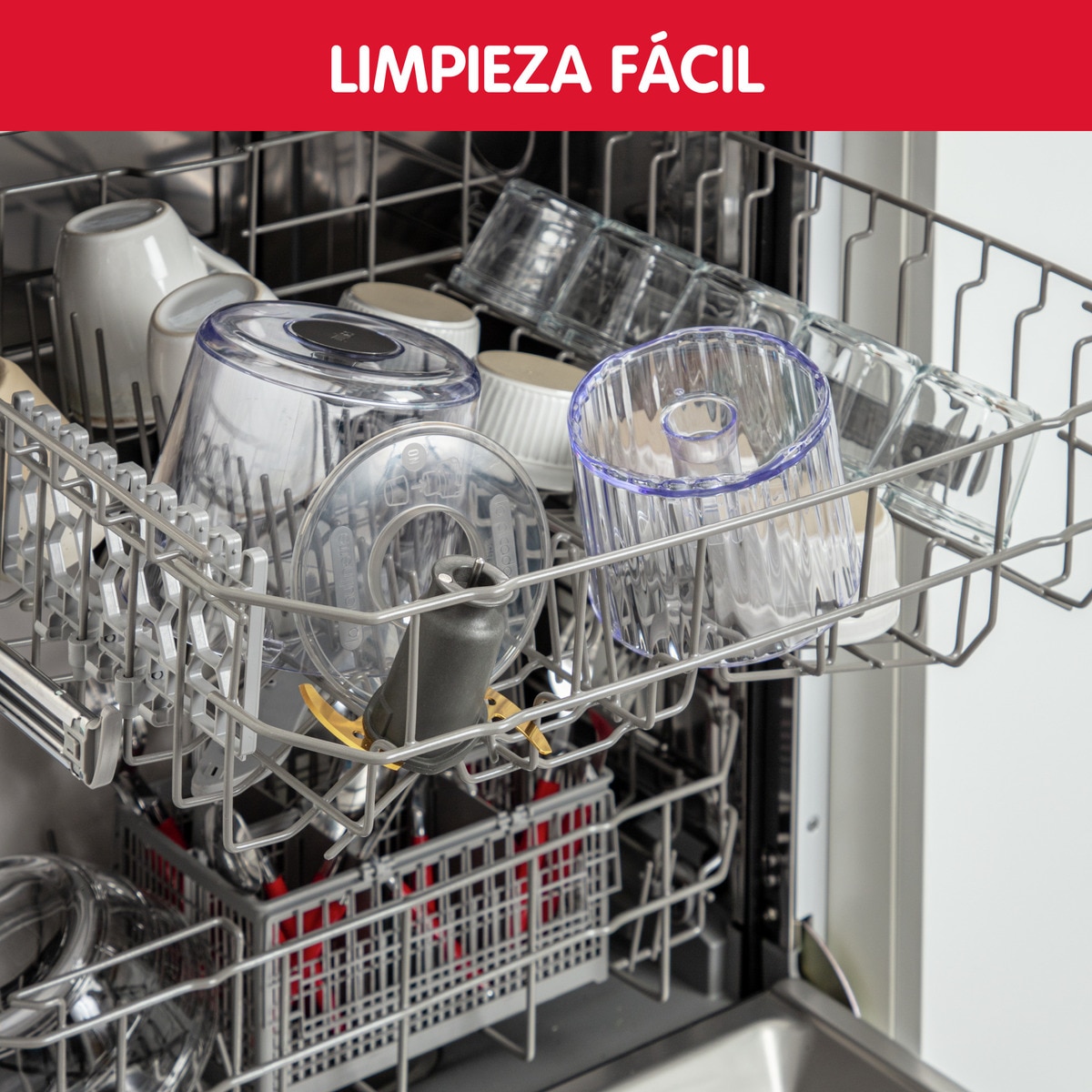 Picadora Moulinex Ultimate, 5 en 1: Pica, Tritura, Mezcla, Muele, Semibate Negro-5