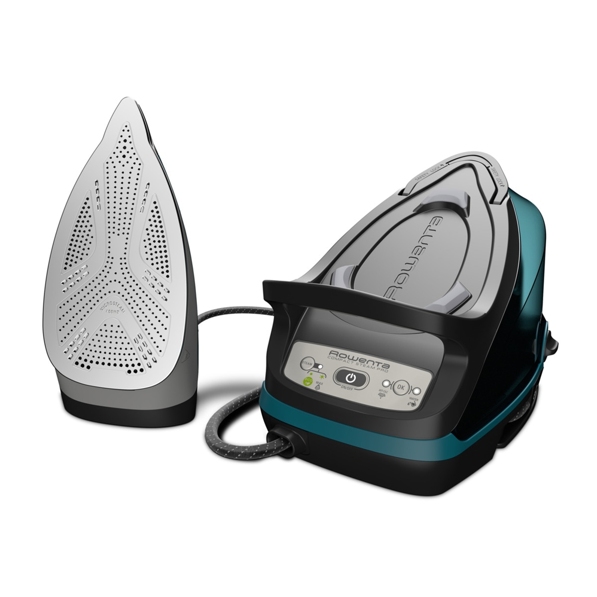Centro de planchado Rowenta Compact Steam Pro DG7623F0 con Microsteam 400 HD Láser Negro / Azul-3