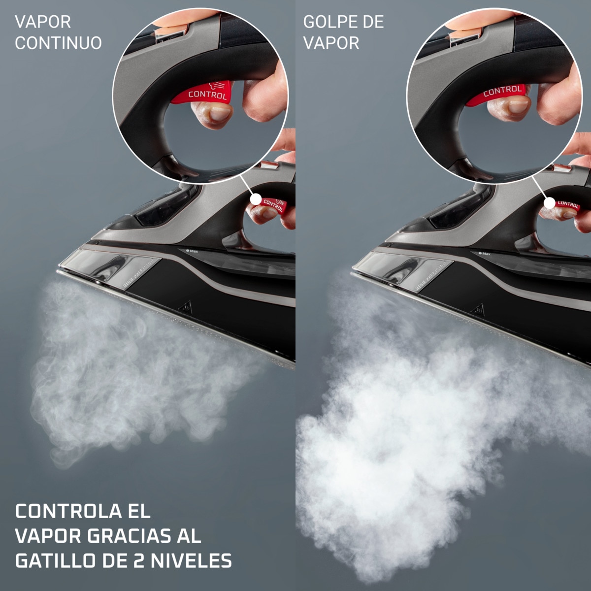 Plancha de vapor Rowenta DW9511 Steamforce Pro Negro-6