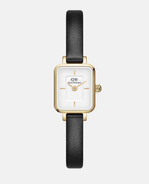 Imagen 0 de Reloj de mujer Quadro Mini DW00100729 de piel negro