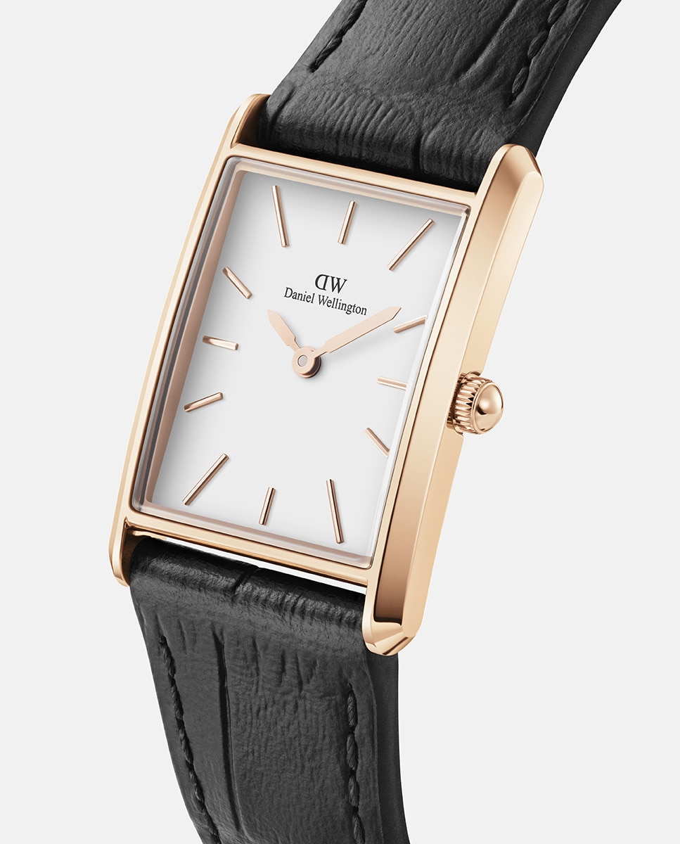 Relógio The Bound DW00100693 em Pele - Preto Preto-2