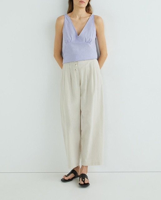 Imagen 0 de Top de mujer con lino