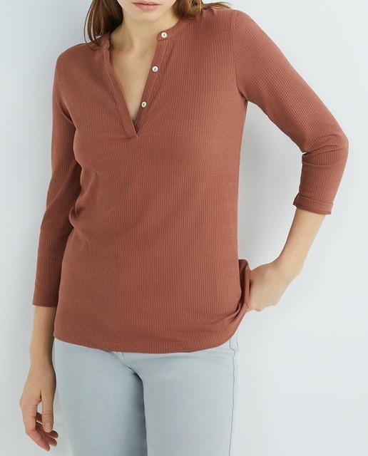 Imagen 0 de Camiseta mujer botones