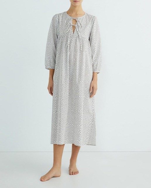 Imagen 0 de Camison mujer largo lunares