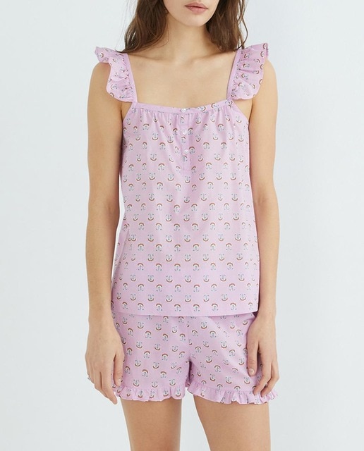 Imagen 0 de Pijama mujer corto estampado tirantes