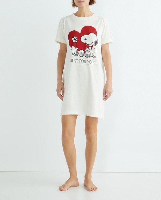 Imagen 0 de Camisón de mujer manga corta Snoopy