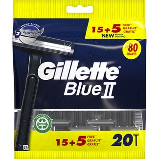 Blue II maquinilla de afeitar desechable bolsa 15 unidades + 5 gratis - Gillette