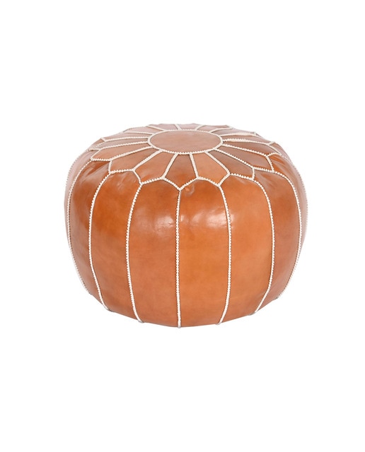 Imagen 0 de Cojín suelo piel 50x50x40 camel