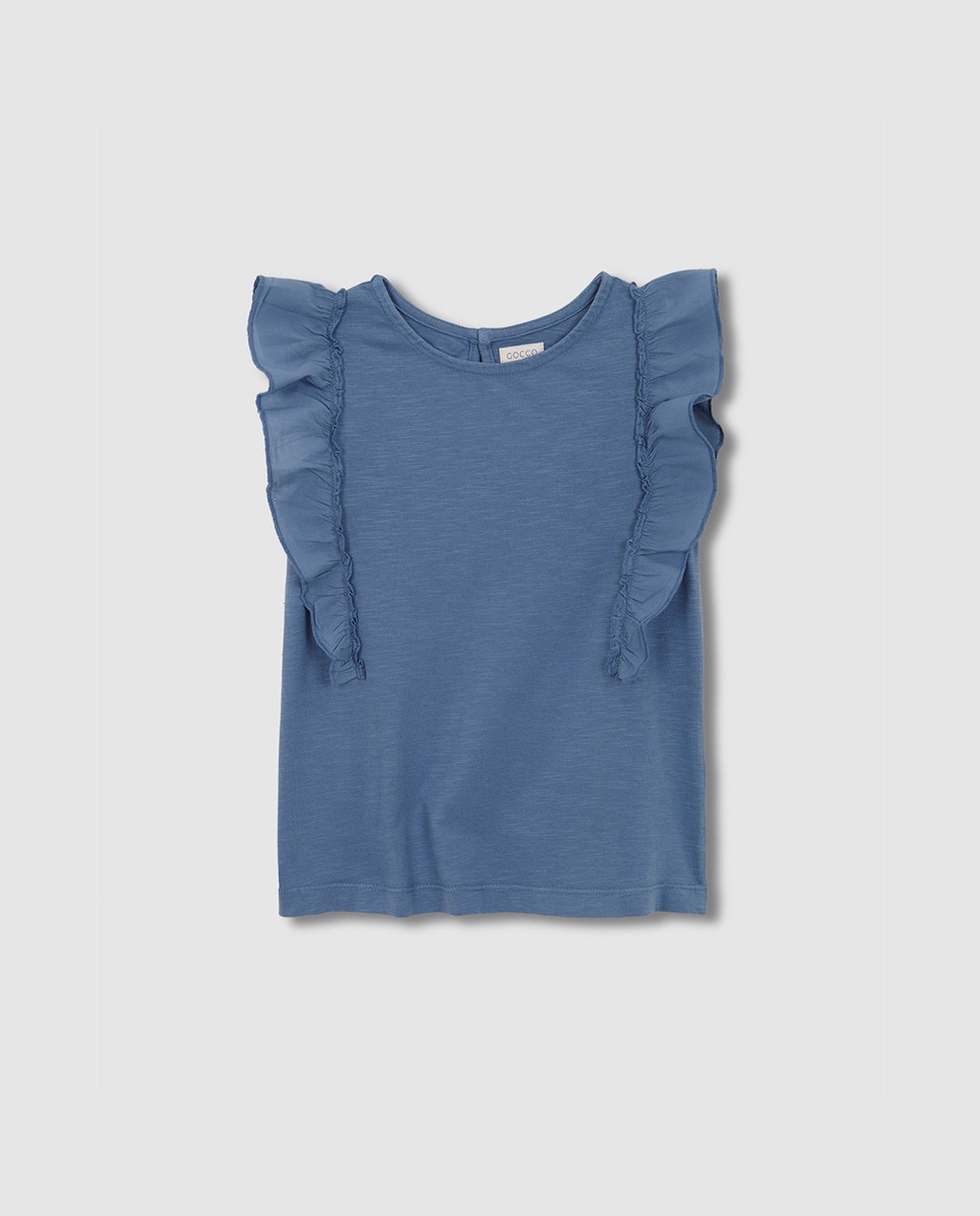 Imagem 0 de T-shirt com Folho de Tecido no Tom