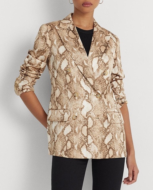 Imagen 0 de Blazer de mujer de charmeuse con estampado