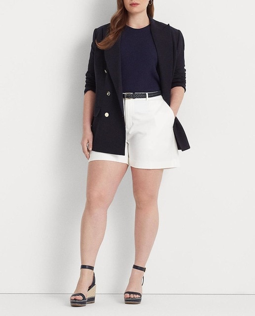 Imagen 0 de Shorts de mujer talla grande de algodón elástico