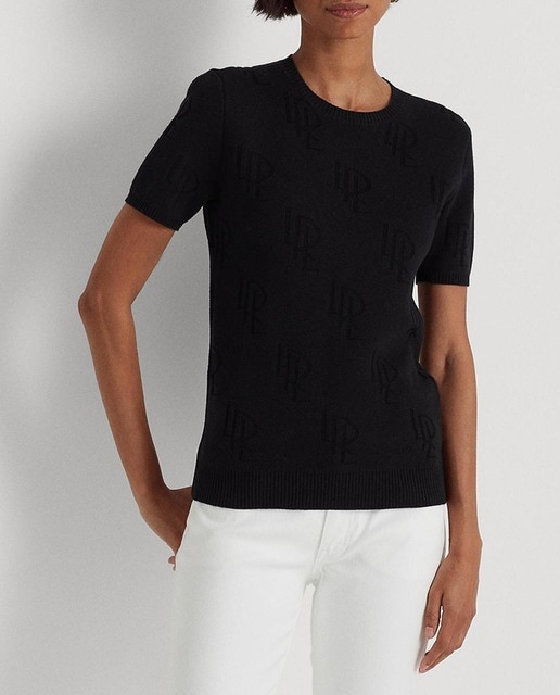 Imagen 0 de Jersey de mujer con monograma de jacquard