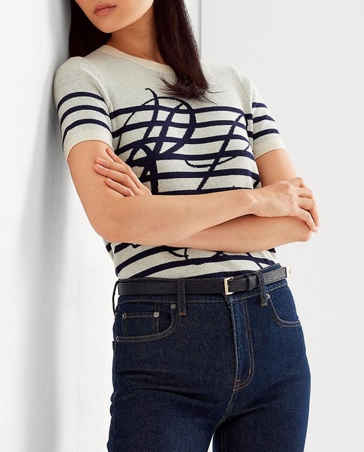 Imagen 0 de Jersey de mujer con logotipo de rayas