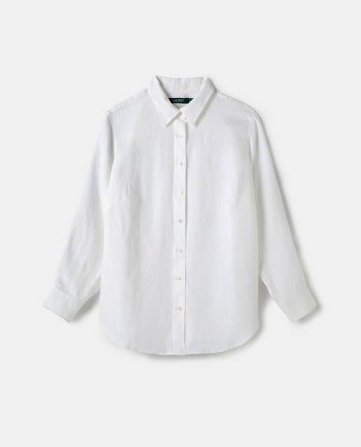 Imagen 0 de Blusa de mujer talla grande lisa con manga larga