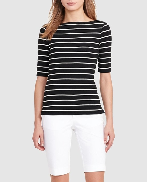 Imagen 0 de Bermuda blanca de mujer Lauren Ralph Lauren con cuatro bolsillos