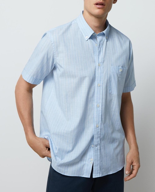 Imagen 0 de Camisa de hombre fil a fil rayas classic fit