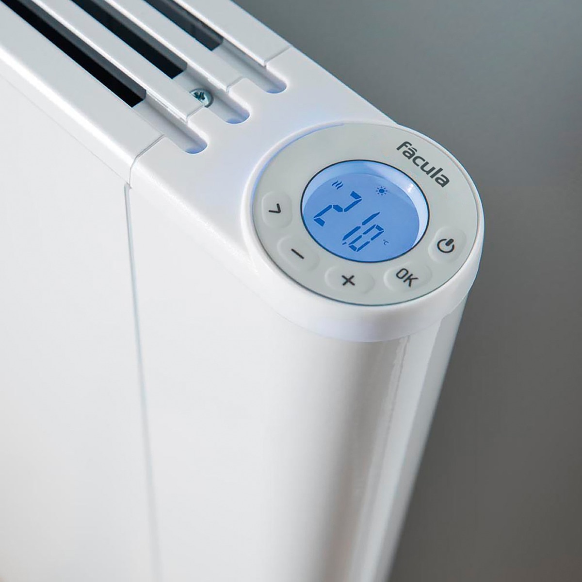 Emisor térmico seco Fácula S0900 con termostato programable Blanco-3