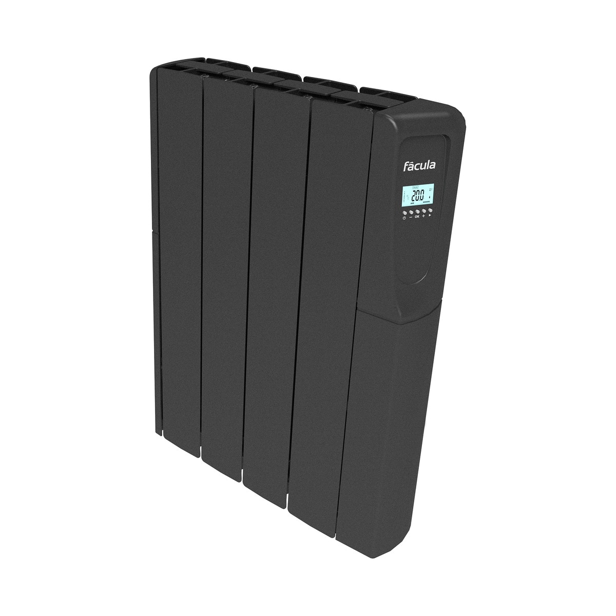Emisor térmico fluido Fácula Z0750GRAF con 4 elementos Grafito-2