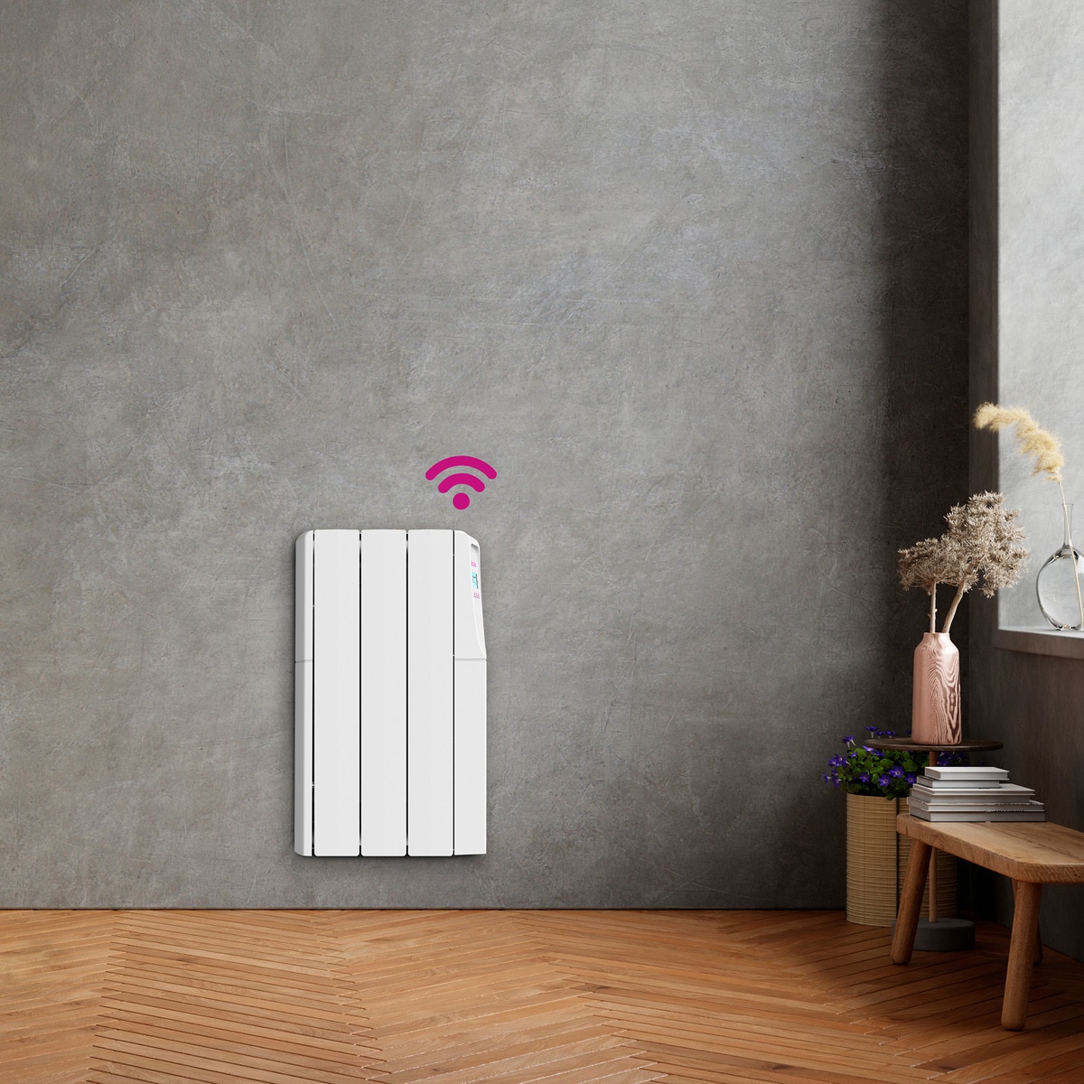 Emisor térmico fluido Fácula ZW0500 Wireless con 3 elementos Blanco-4