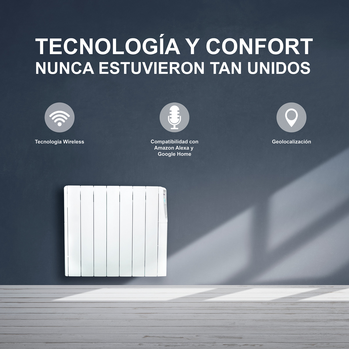 Emisor térmico fluido Fácula ZW1200 Wireless con 7 elementos Blanco-5