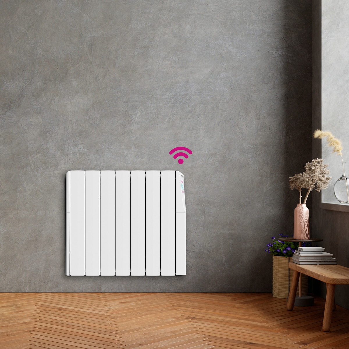 Emisor térmico fluido Fácula ZW1200 Wireless con 7 elementos Blanco-4