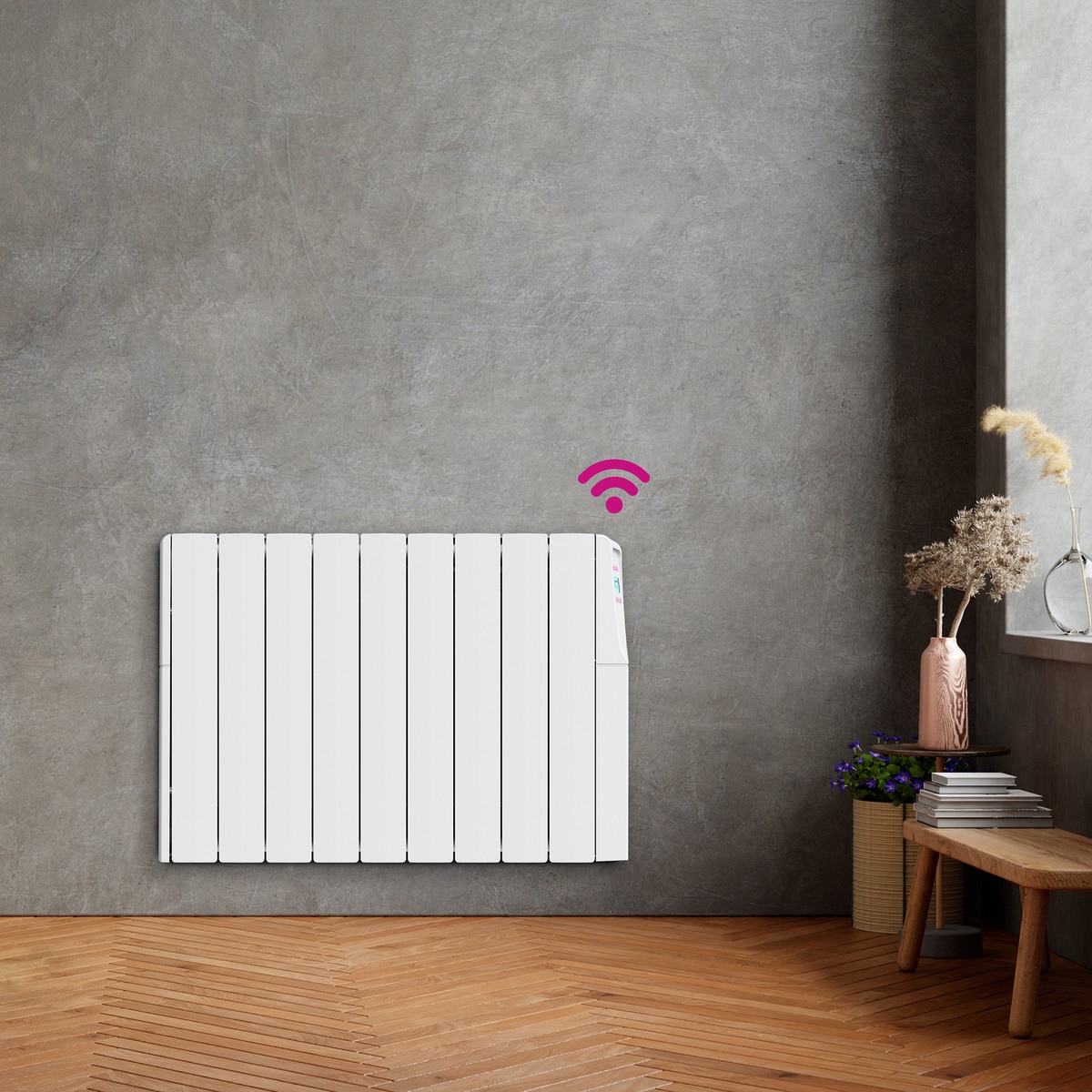 Emisor térmico fluido Fácula ZW1500 Wireless con 9 elementos Blanco-4