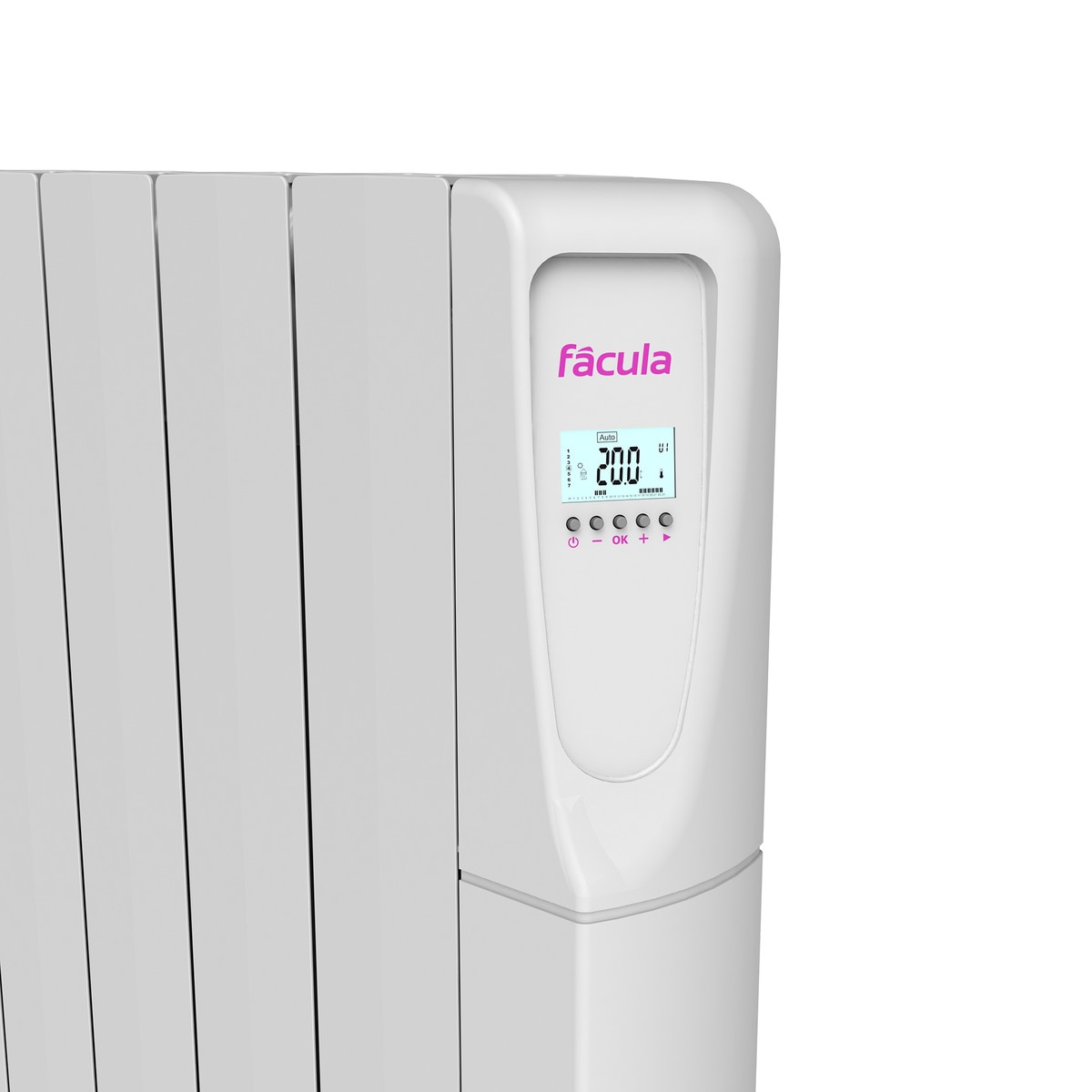 Emisor térmico fluido Fácula Z0500AD con 3 elementos Blanco-3