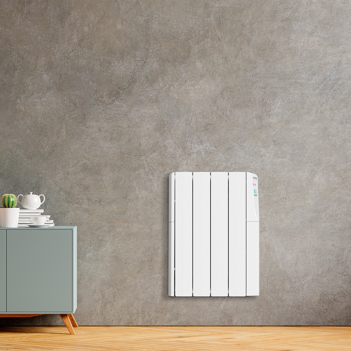 Emisor térmico fluido Fácula Z0750AD con 4 elementos Blanco-4