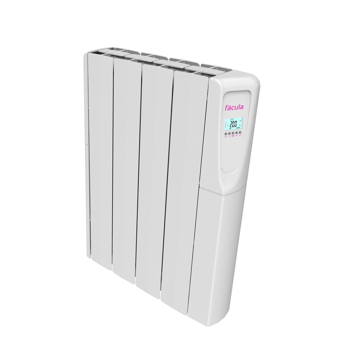 Emisor térmico fluido Fácula Z0750AD con 4 elementos Blanco-2