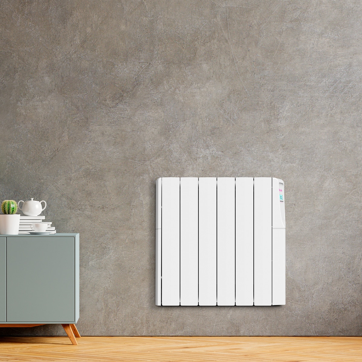 Emisor térmico fluido Fácula Z1000AD con 6 elementos Blanco-4
