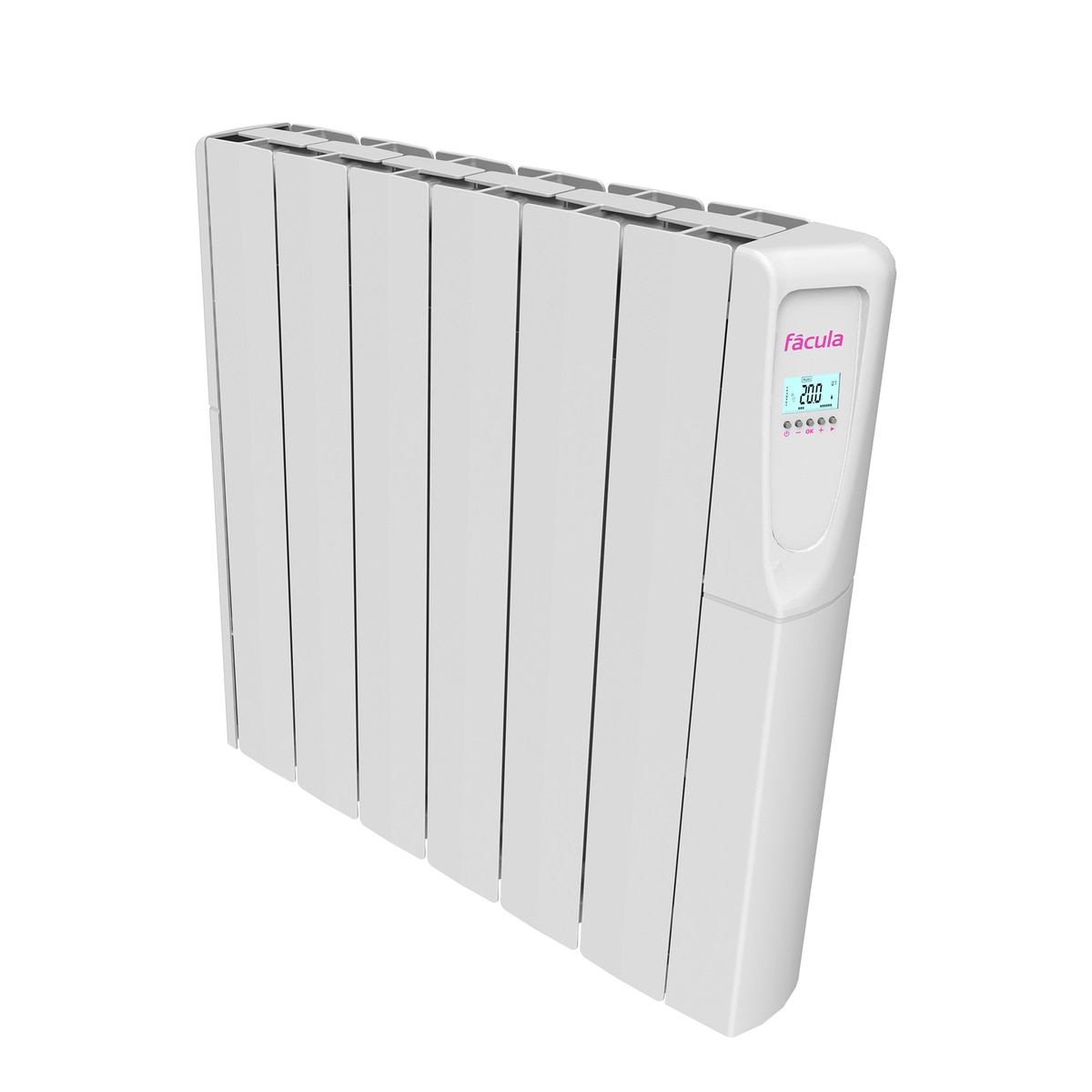 Emisor térmico fluido Fácula Z1000AD con 6 elementos Blanco-2