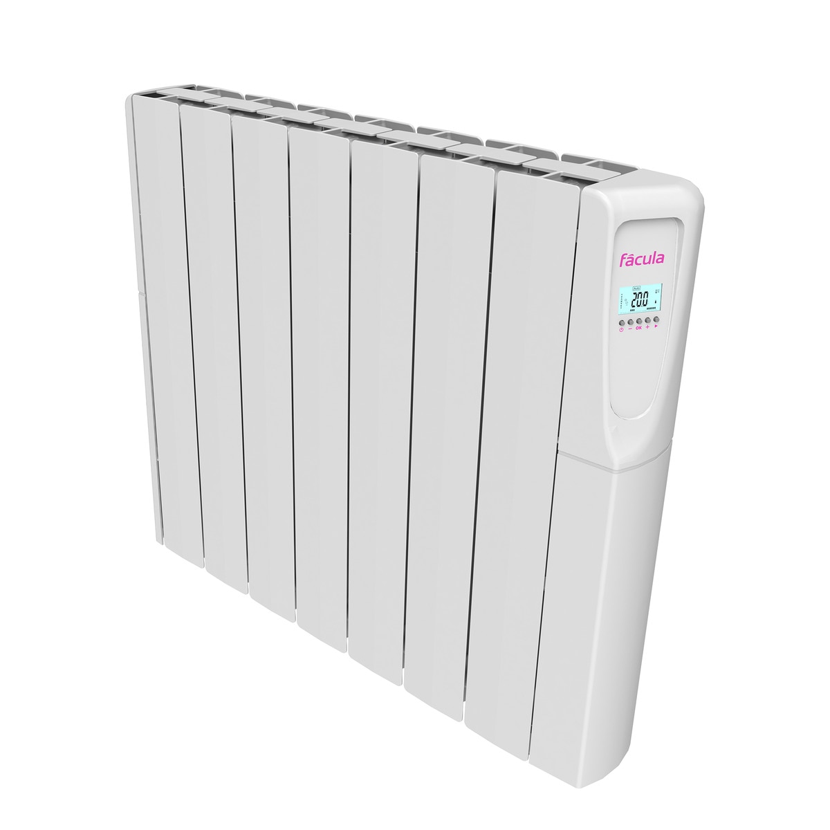 Emisor térmico fluido Fácula Z1200AD con 7 elementos Blanco-2