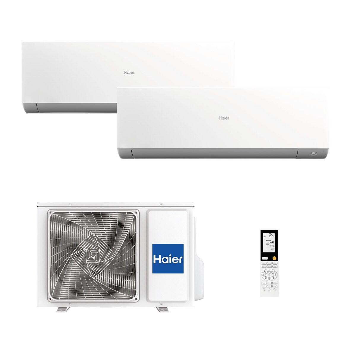 Aire acondicionado Multisplit 2x1 Haier Inverter con 3.010 frig/h + 3.010 frig/h - Expert 35+35/50 Blanco-2